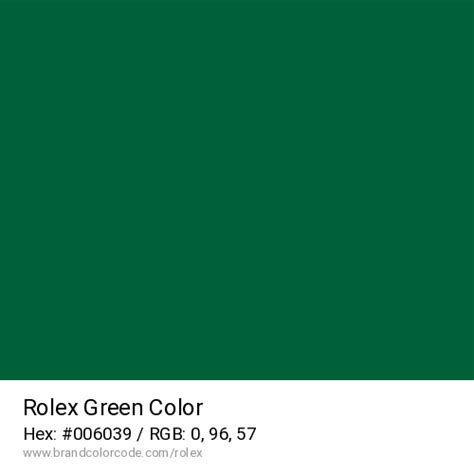 rolex green hex code|Rolex green pantone.